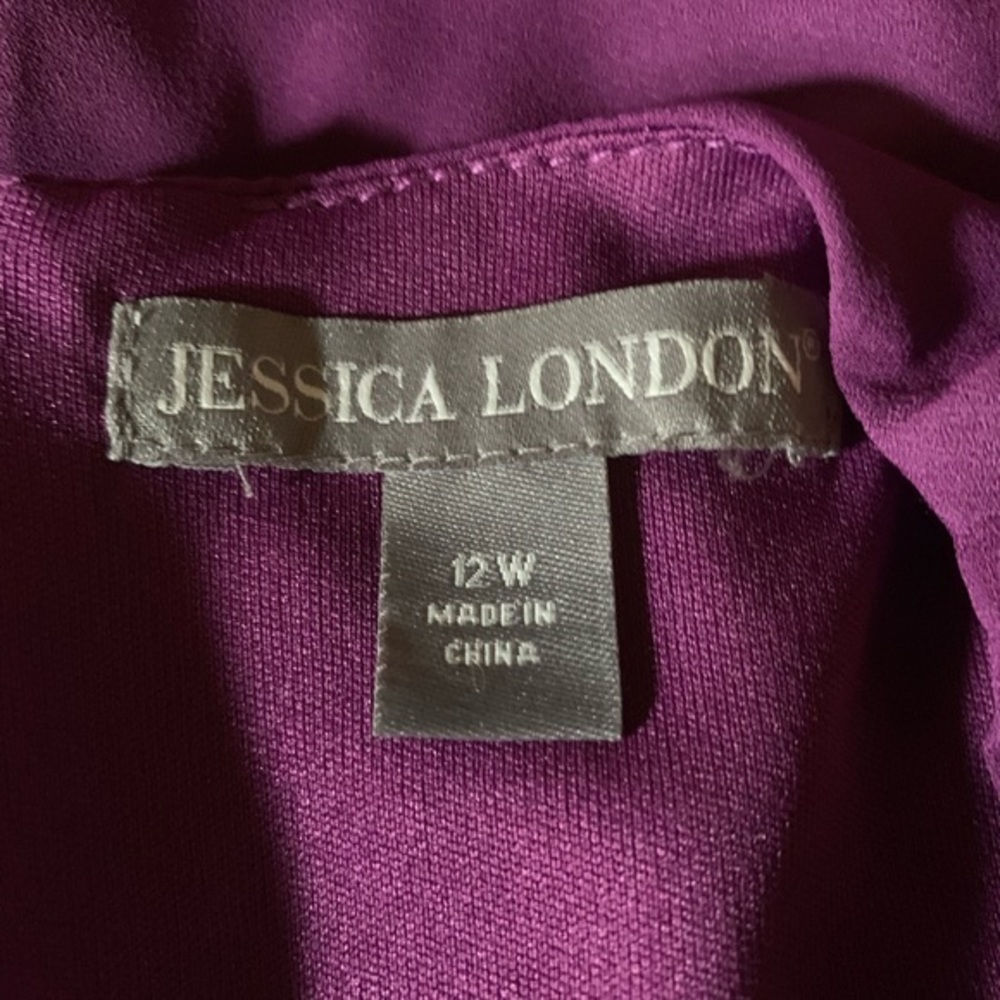Jessica London Purple Sleeveless Dress - Picture 4 of 6